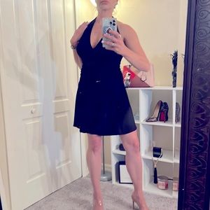 Charlotte Russe Black halter dress size large